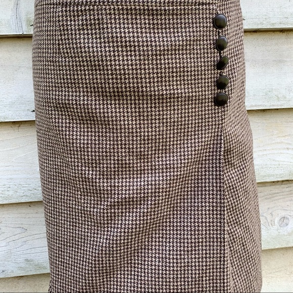 Vintage 90s Talbots Plaid Houndstooth Mini Skirt - Picture 8 of 15